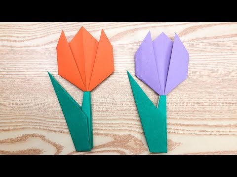 how to make a easy origami flower for kids